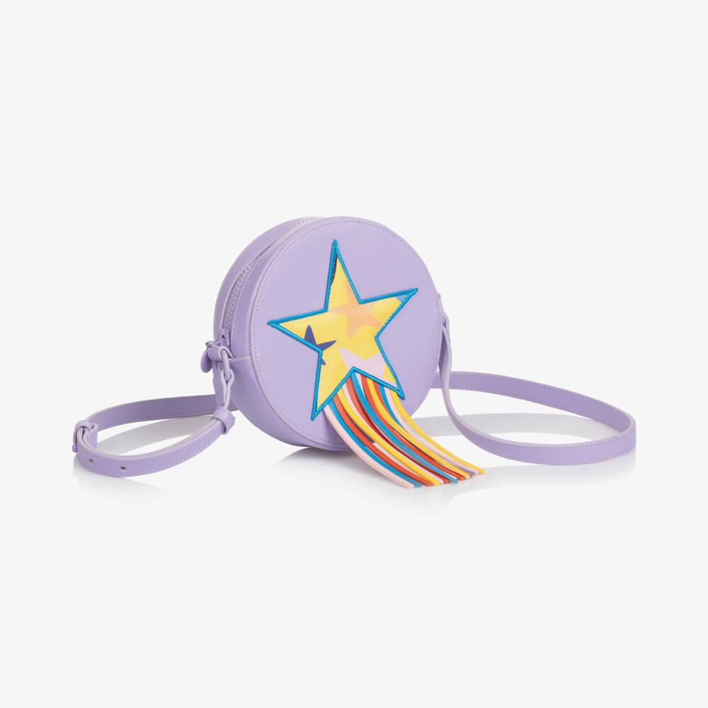Stella McCartney Kids-Girls Shooting Star Purple Purse | Childrensalon Outlet