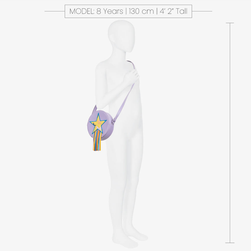 Stella McCartney Kids-Girls Shooting Star Purple Purse | Childrensalon Outlet