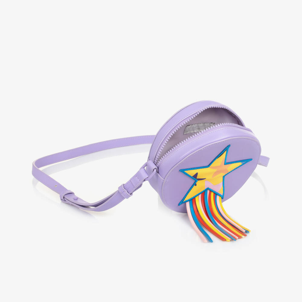 Stella McCartney Kids-Girls Shooting Star Purple Purse | Childrensalon Outlet