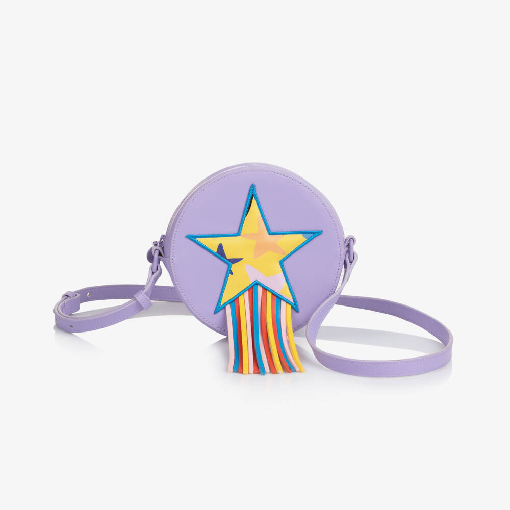 Stella McCartney Kids-Girls Shooting Star Purple Purse | Childrensalon Outlet