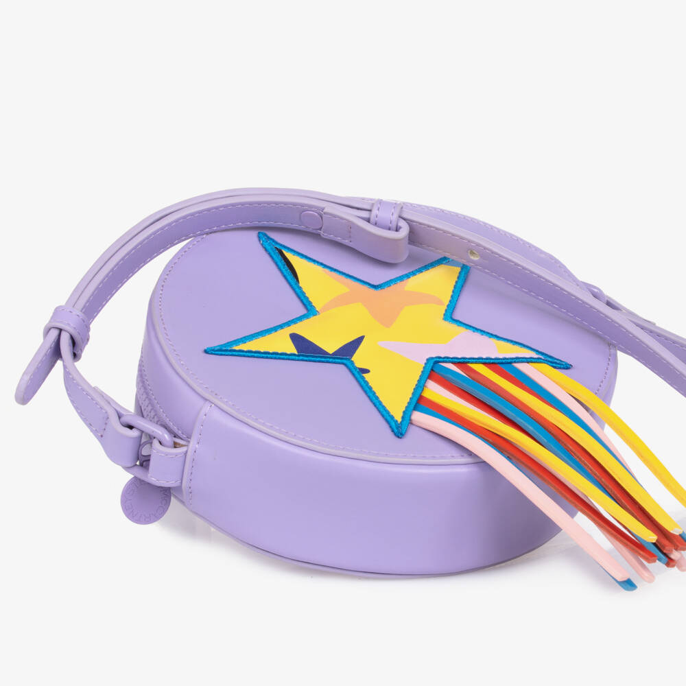 Stella McCartney Kids-Girls Shooting Star Purple Purse | Childrensalon Outlet