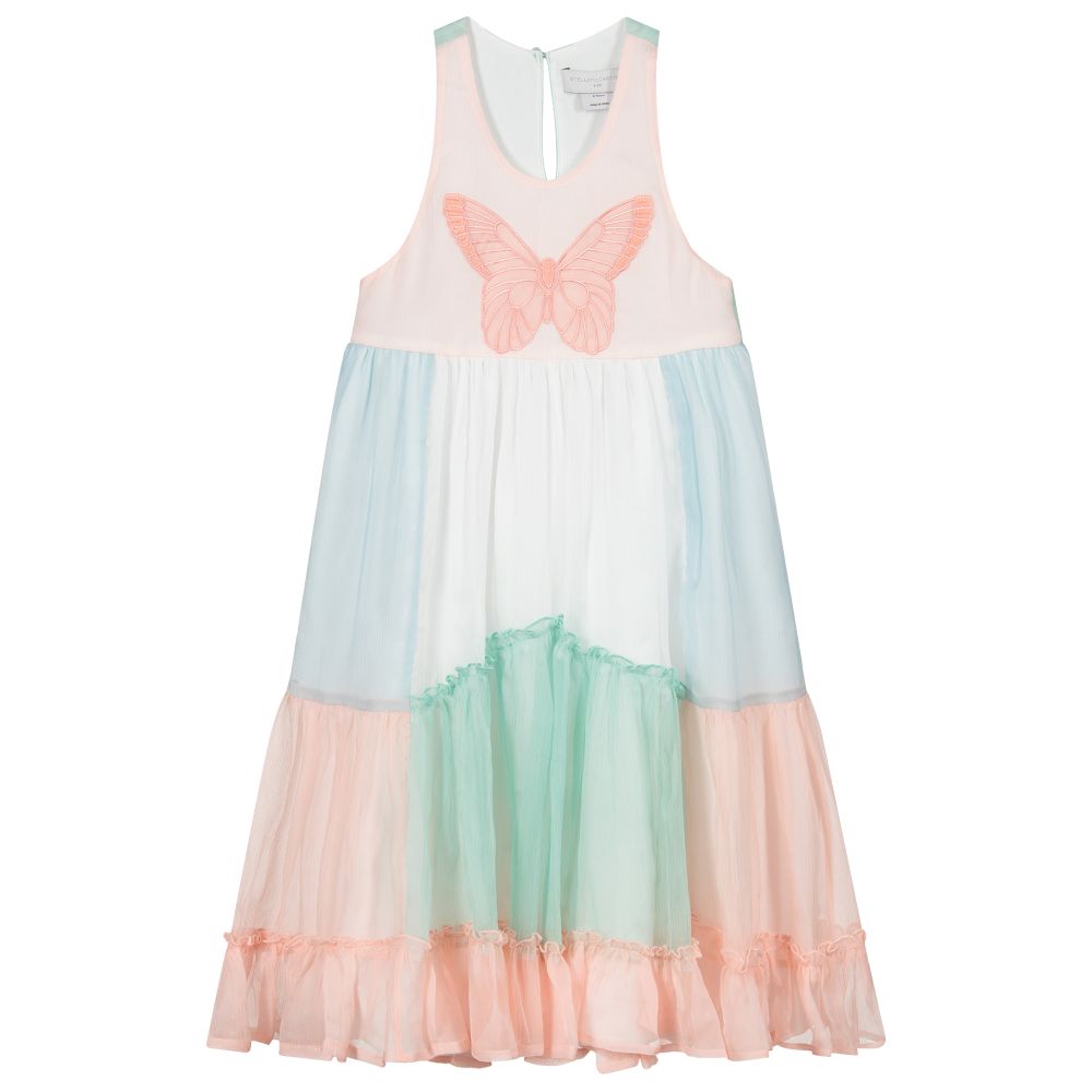 Stella McCartney Kids-Платье из шелка и шифона для девочек | Childrensalon Outlet