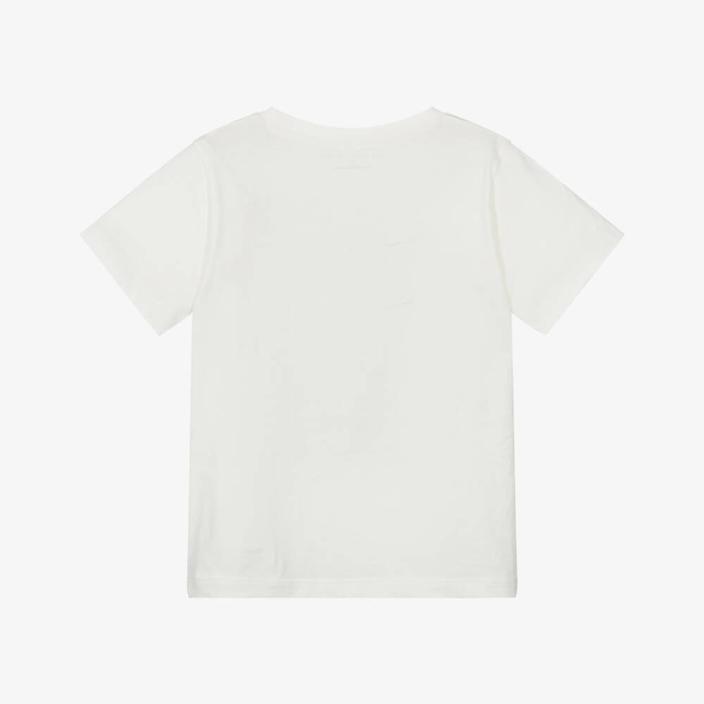 Stella McCartney Kids-Girls Soft Ivory Cat Tee | Childrensalon Outlet