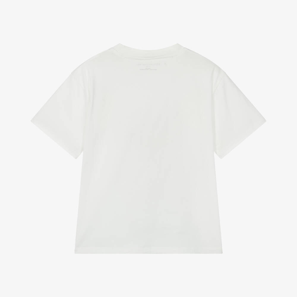 Stella McCartney Kids-Girls Soft Ivory Jersey Tee | Childrensalon Outlet