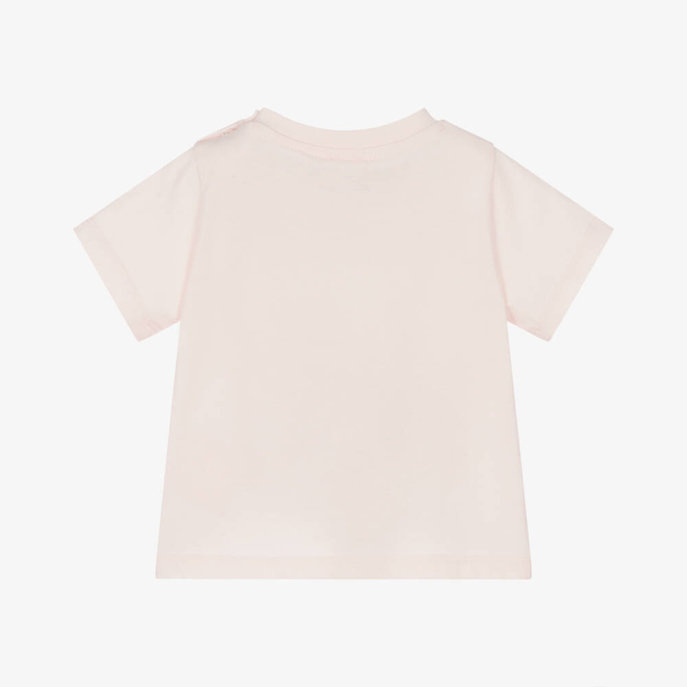 Stella McCartney Kids-Girls' Soft Pink Cherry Tee | Childrensalon Outlet