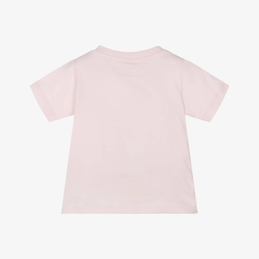 Stella McCartney Kids-تيشيرت وردي ناعم للبنات بطبعة آيس كريم | Childrensalon Outlet