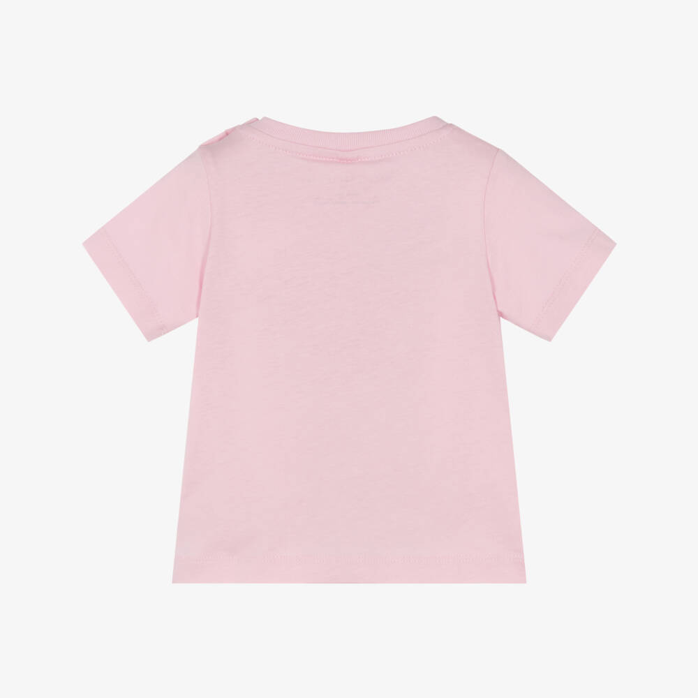 Stella McCartney Kids-Girls Soft Pink Strawberry Tee | Childrensalon Outlet