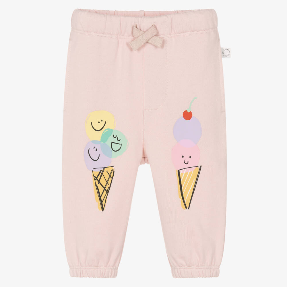 Stella McCartney Kids-Мягкие розовые брюки для девочек | Childrensalon Outlet