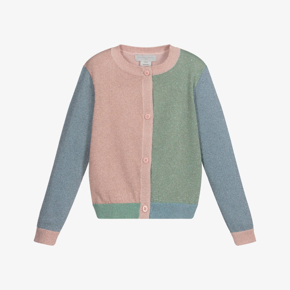Stella McCartney Kids-Girls Sparkly Cotton Cardigan | Childrensalon Outlet
