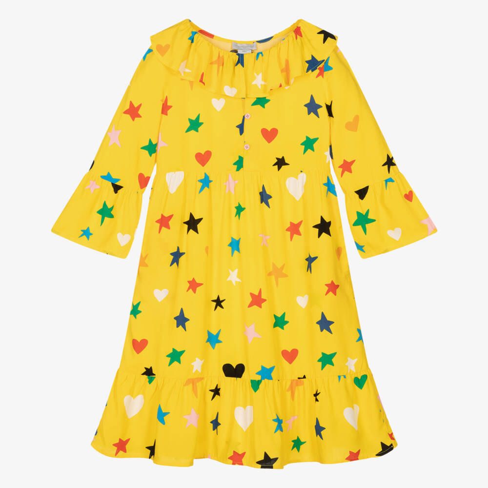 Stella McCartney Kids-فستان بناتي بنقشة نجوم مضيئة | Childrensalon Outlet