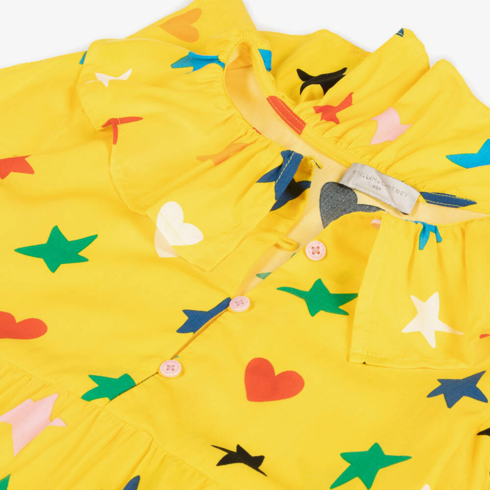 Stella McCartney Kids-Girls Sunlit Starry Pattern Dress | Childrensalon Outlet