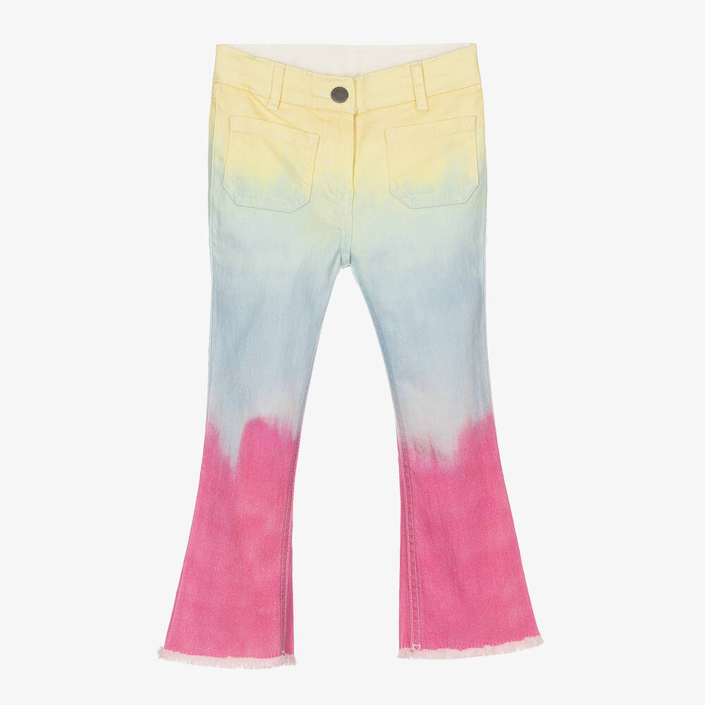 Stella McCartney Kids - Girls Tie-Dye Denim Jeans | Childrensalon
