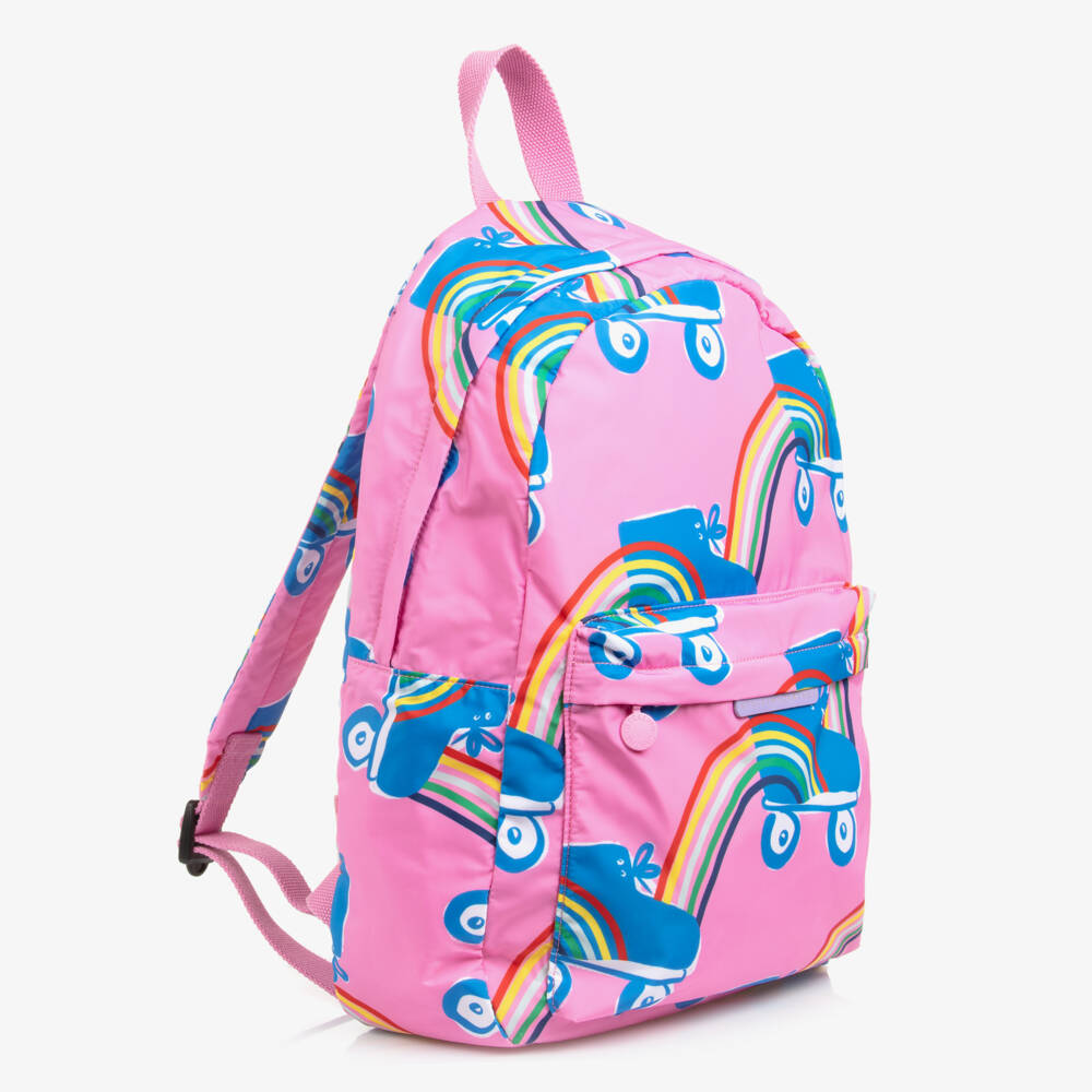 Stella McCartney Kids-Girls Vibrant Pink Adventure Backpack | Childrensalon Outlet
