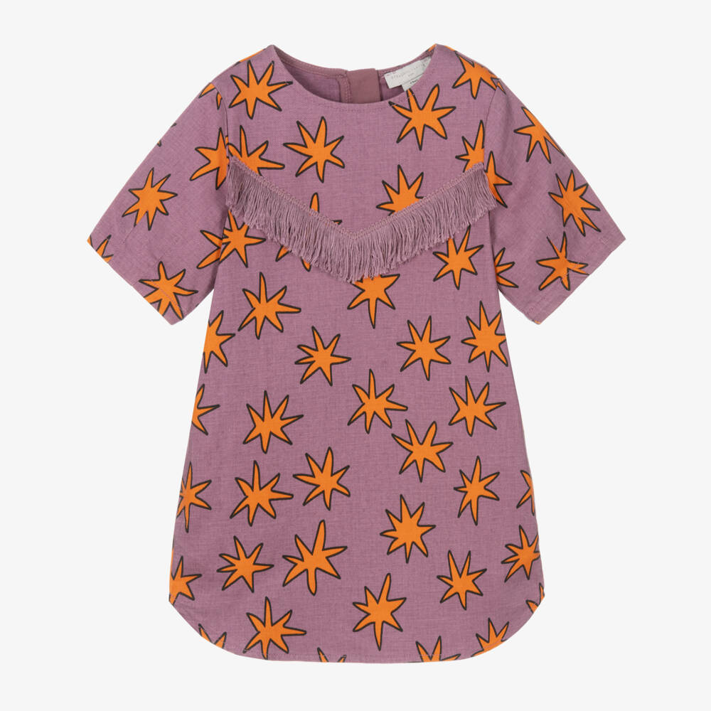 Stella McCartney Kids-Girls Violet Starry Denim Dress | Childrensalon Outlet