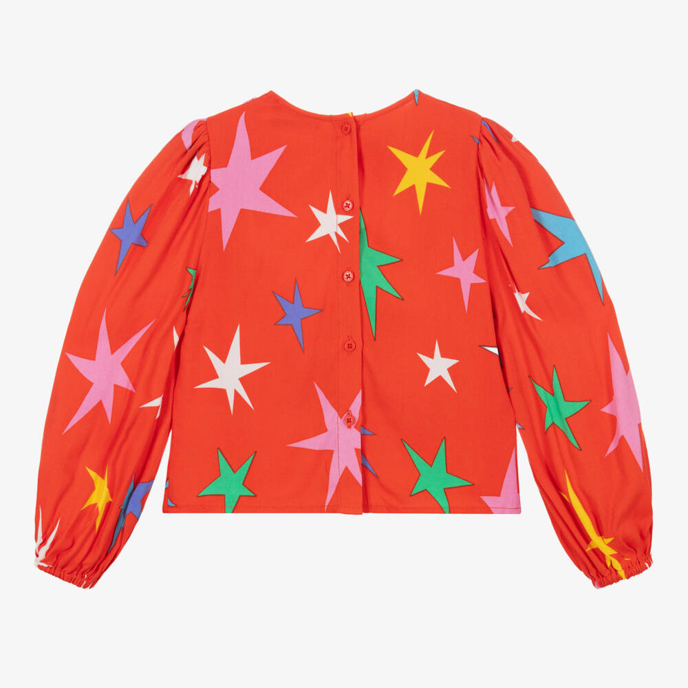 Stella McCartney Kids-Girls Viscose Starry Top | Childrensalon Outlet
