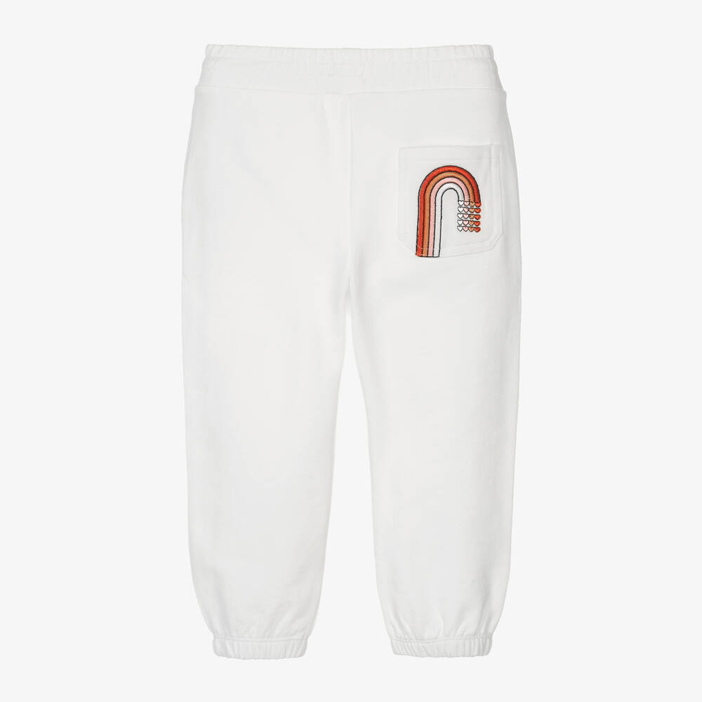 Kids white joggers shop