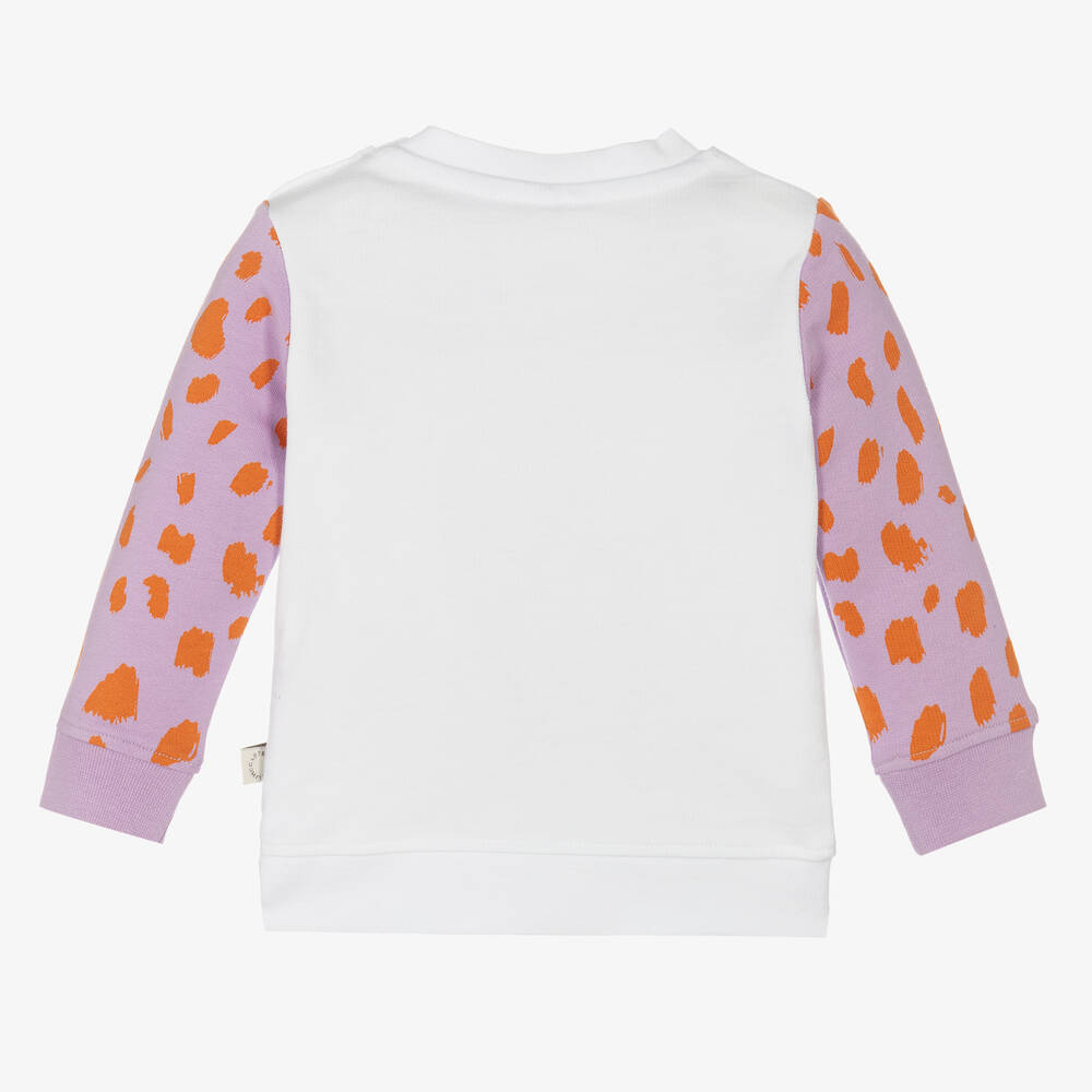 Stella McCartney Kids - Girls White Cotton Leopard