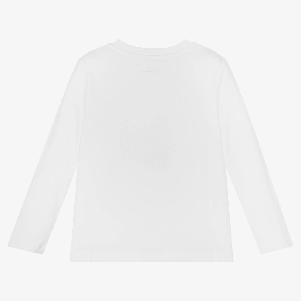 Stella McCartney Kids-Белый хлопковый топ с грибами | Childrensalon Outlet