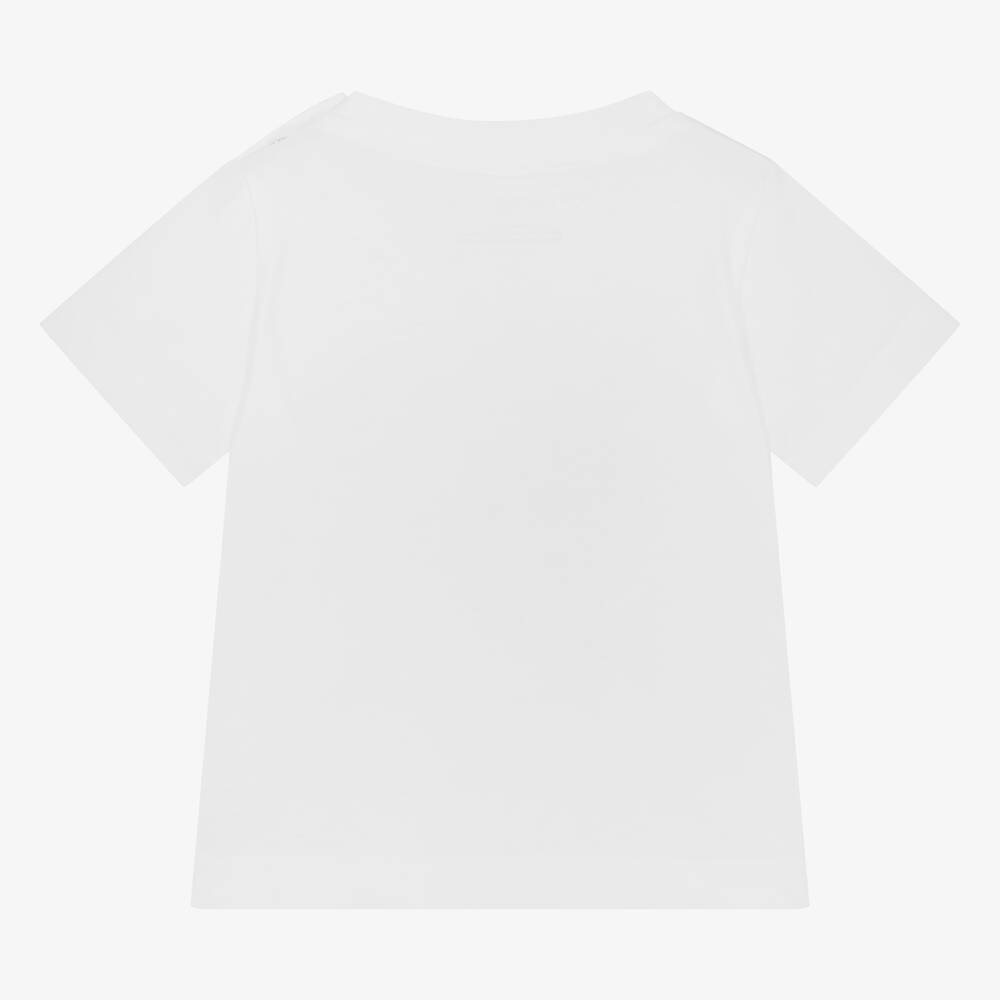 Stella McCartney Kids-تيشيرت أطفال بناتي قطن عضوي لون أبيض | Childrensalon Outlet