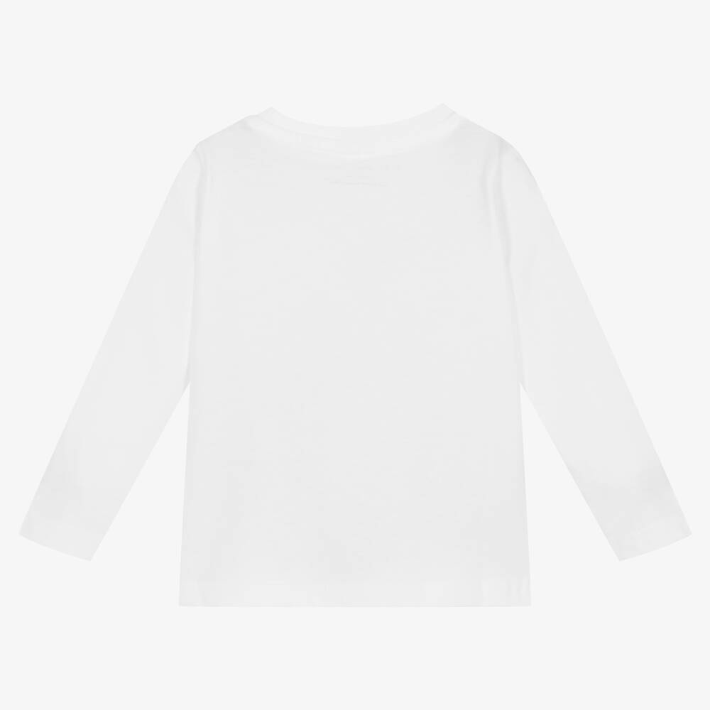 Stella McCartney Kids-Girls White Organic Cotton Top | Childrensalon Outlet