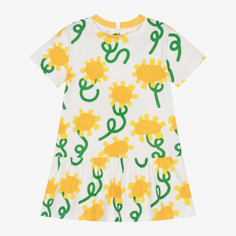 white christmas dresses Sunflower Short Sleeves Cotton Maternity Dress Babyshower Dress main image 0