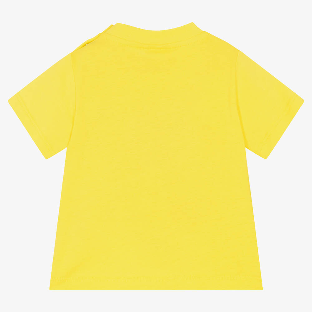 Girls plain shop yellow t shirt
