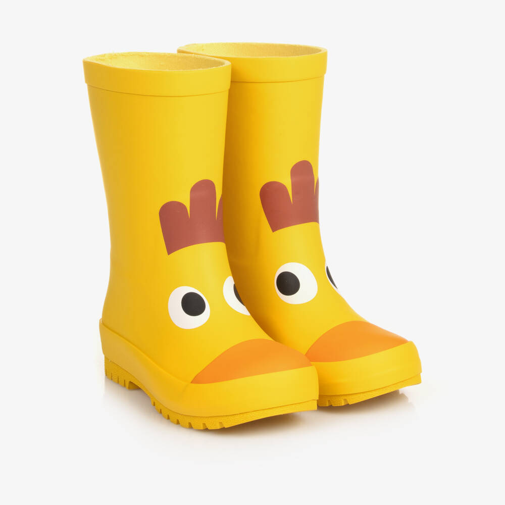 Stella McCartney Kids-Girls Yellow Duck Wellies | Childrensalon Outlet