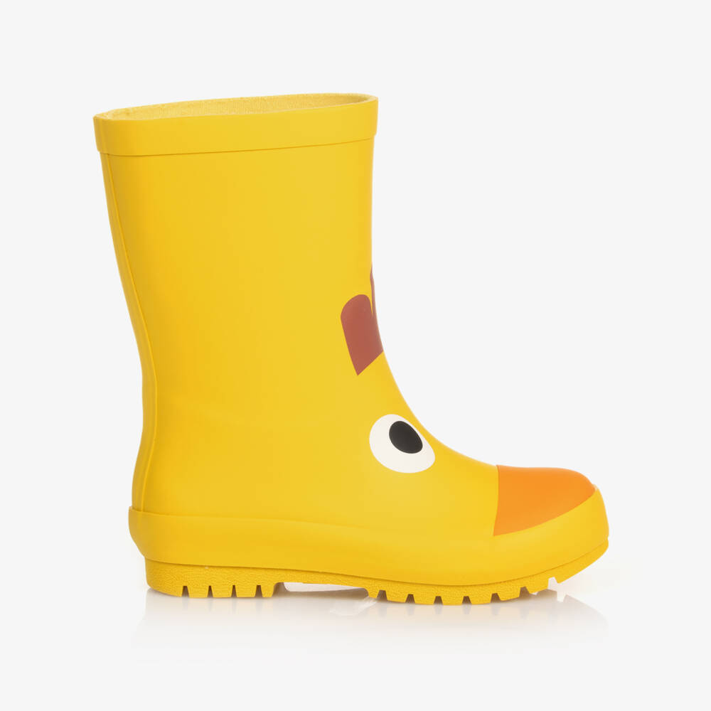 Stella McCartney Kids-Girls Yellow Duck Wellies | Childrensalon Outlet