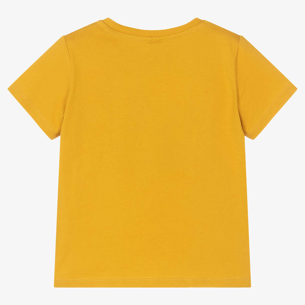 STELLA MCCARTNEY KIDS Girls Yellow Mushrooms T Shirt