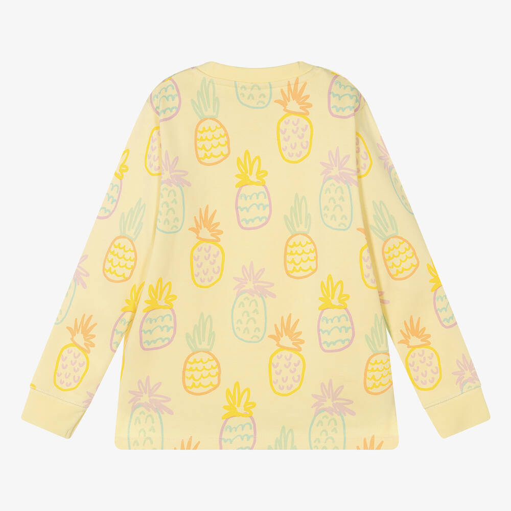 【関税込み】Stella McCartney★PineappleTシャツ 6J03543SPZ77 STELLA MCCARTNEY Pineapple-print faded cotton T-shirt