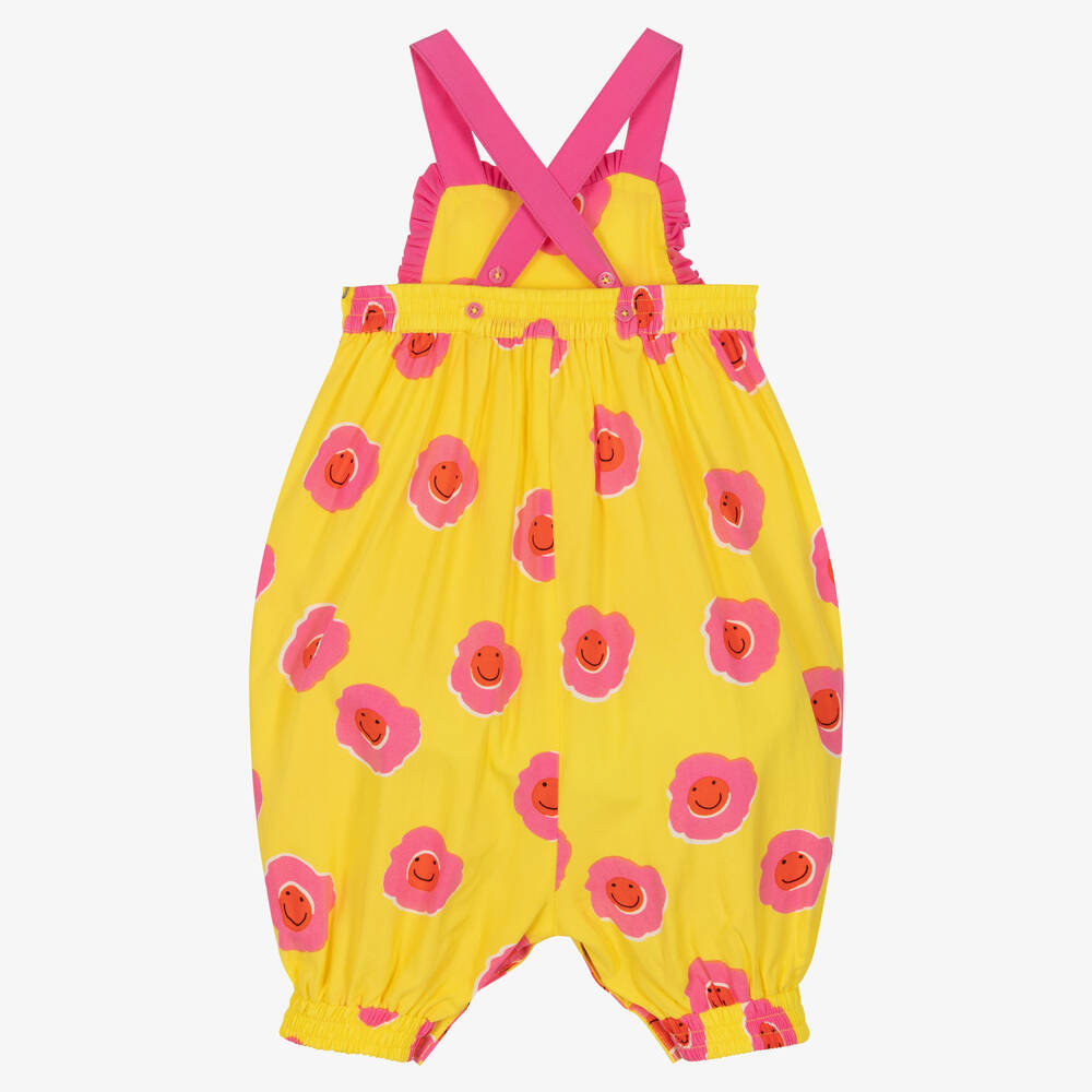 Stella McCartney Kids-بلاي سوت أطفال بناتي فيسكوز لون أصفر وزهري | Childrensalon Outlet