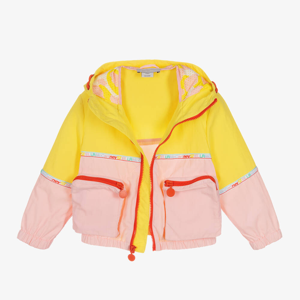 Pink outlet windbreaker yellow