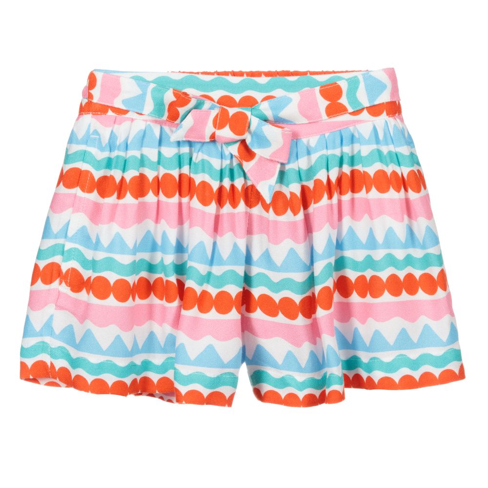 Stella McCartney Kids - Graphic Striped Viscose Shorts | Childrensalon