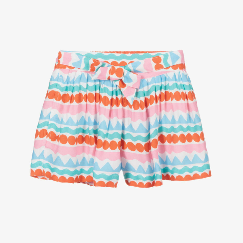 Stella McCartney Kids-Шорты в графическую полоску из вискозы | Childrensalon Outlet