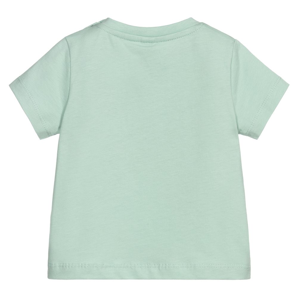 Stella McCartney Kids-Green Butterfly Print T-Shirt  | Childrensalon Outlet