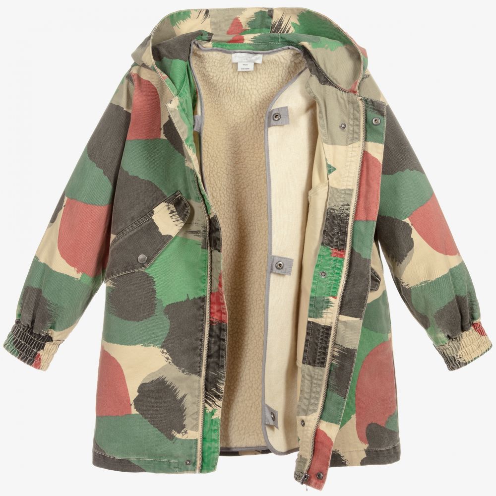Girls camo coat store