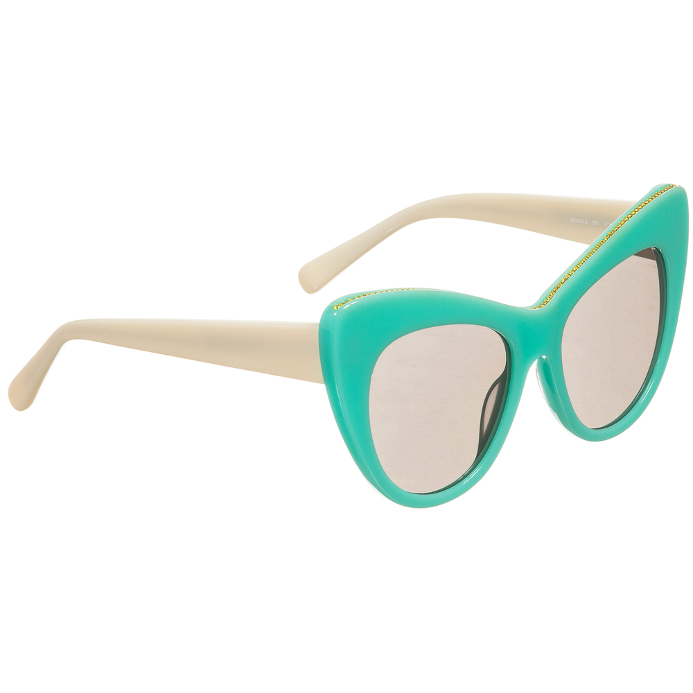 Stella McCartney Kids - نظارات شمس لون أخضر وعاجي للبنات | Childrensalon
