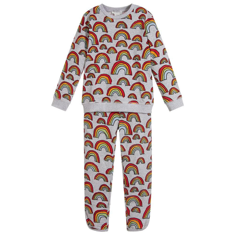 Grey hot sale rainbow tracksuit