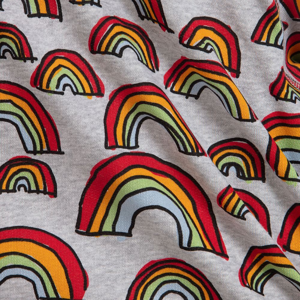 Stella McCartney Kids Grey Cotton Rainbow Tracksuit Childrensalon Outlet