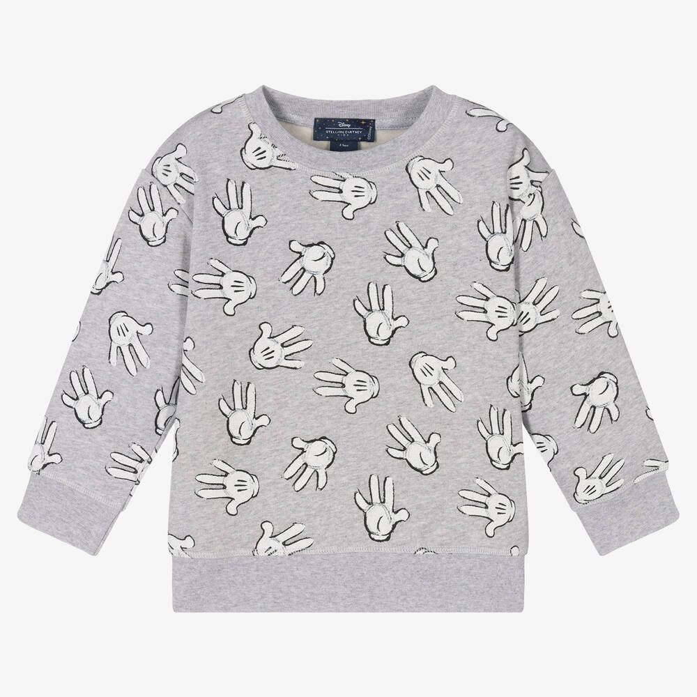 Stella McCartney Kids - سويتشيرت قطن عضوي لون رمادي | Childrensalon