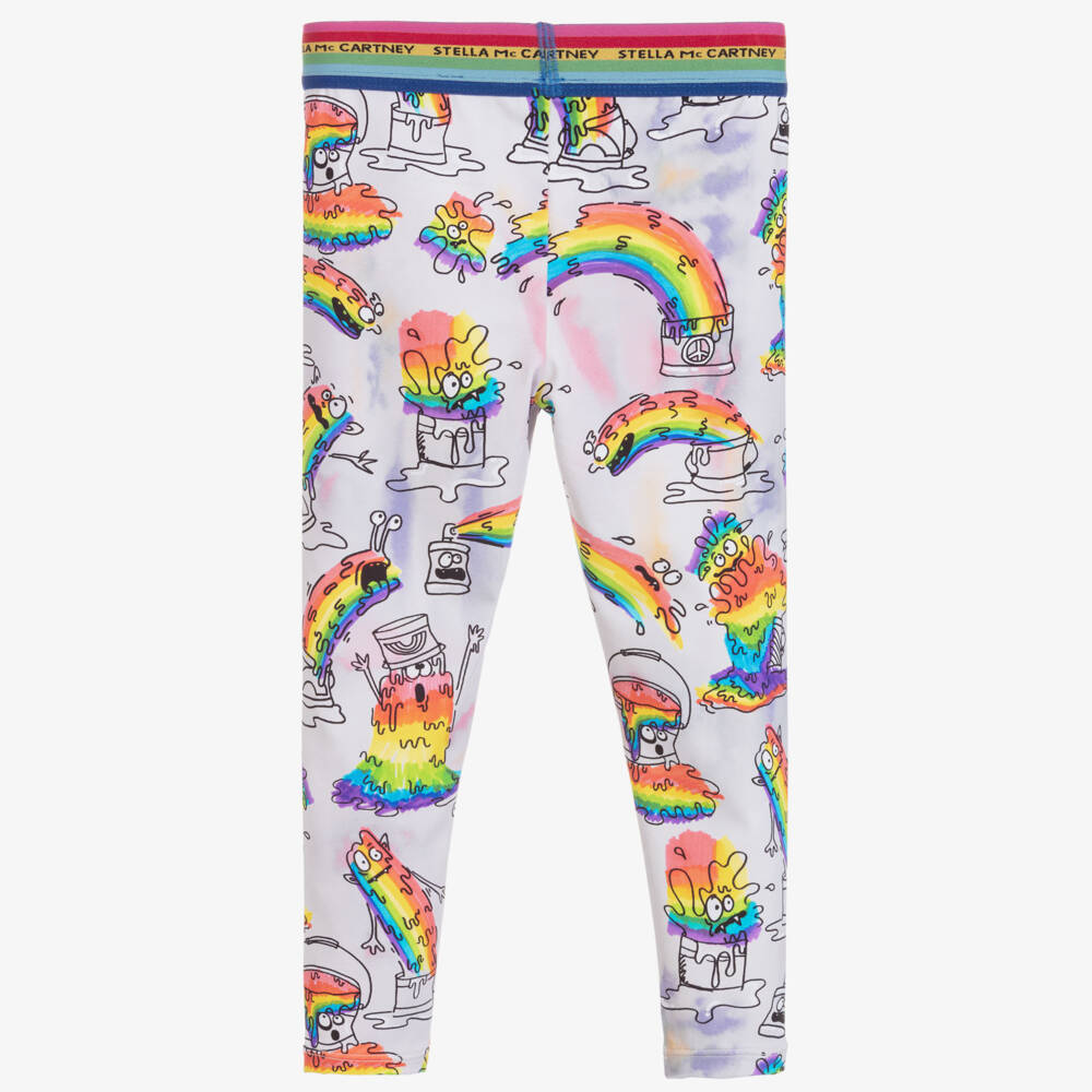 Stella McCartney Kids-ليغنغز واقي من الشمس لون رمادي +UPF50 | Childrensalon Outlet