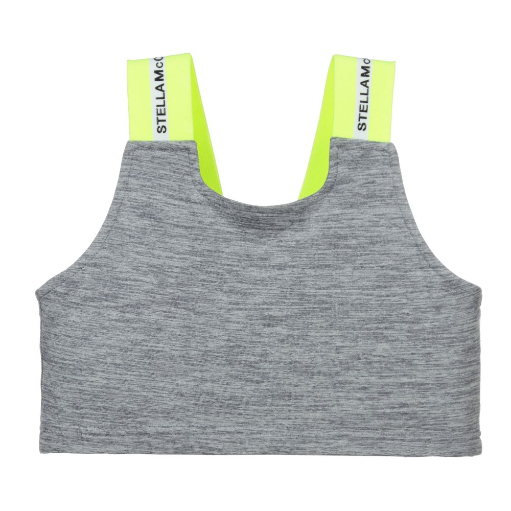 Stella McCartney Kids - Haut de sport gris à logo | Childrensalon