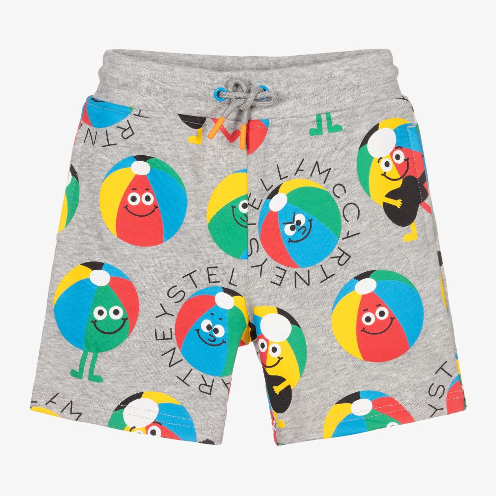 Stella McCartney Kids - Grey Organic Cotton Shorts | Childrensalon
