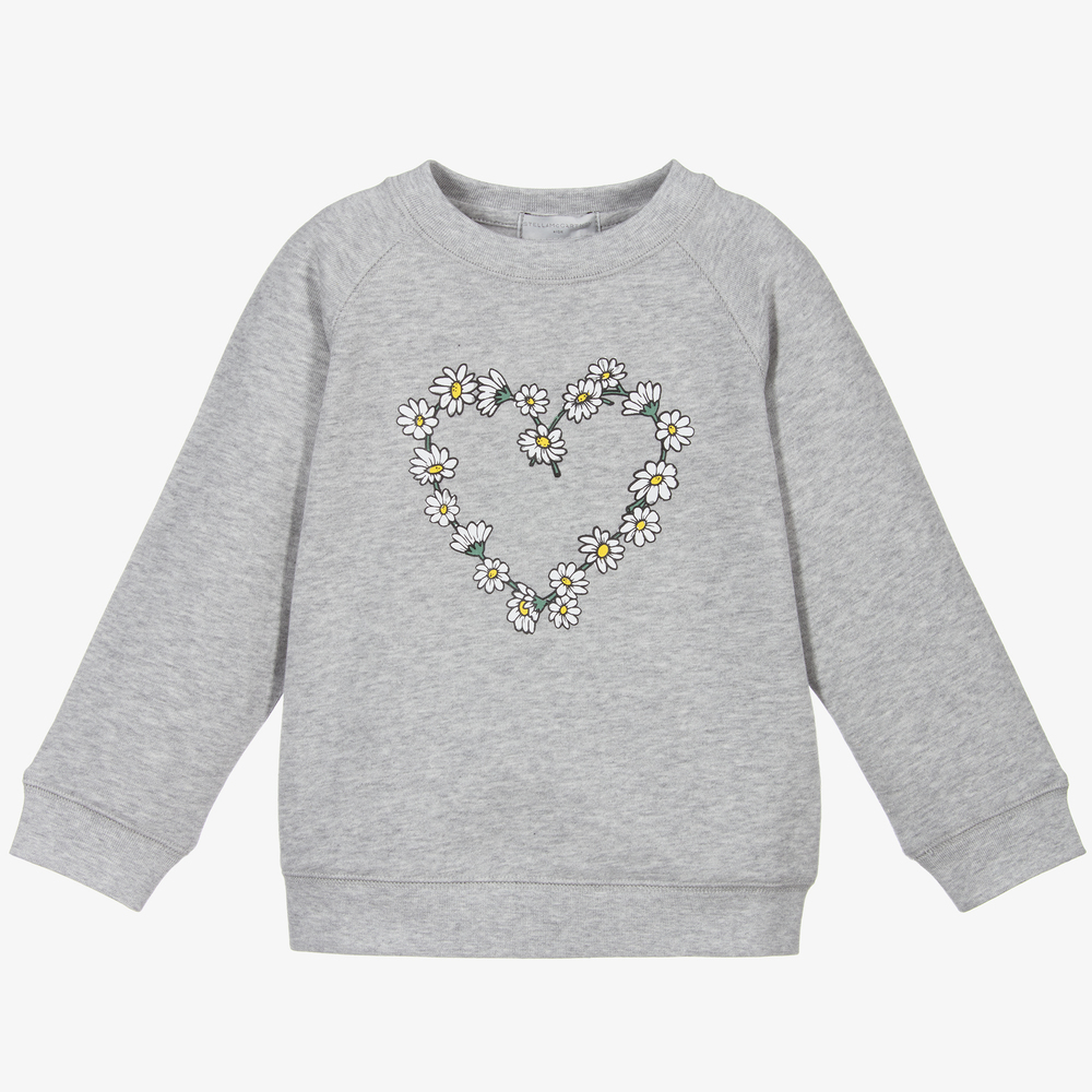 Stella McCartney Kids - Grey Organic Cotton Sweatshirt | Childrensalon