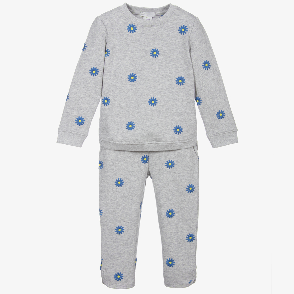 Stella McCartney Kids - Survêtement gris en coton biologique | Childrensalon