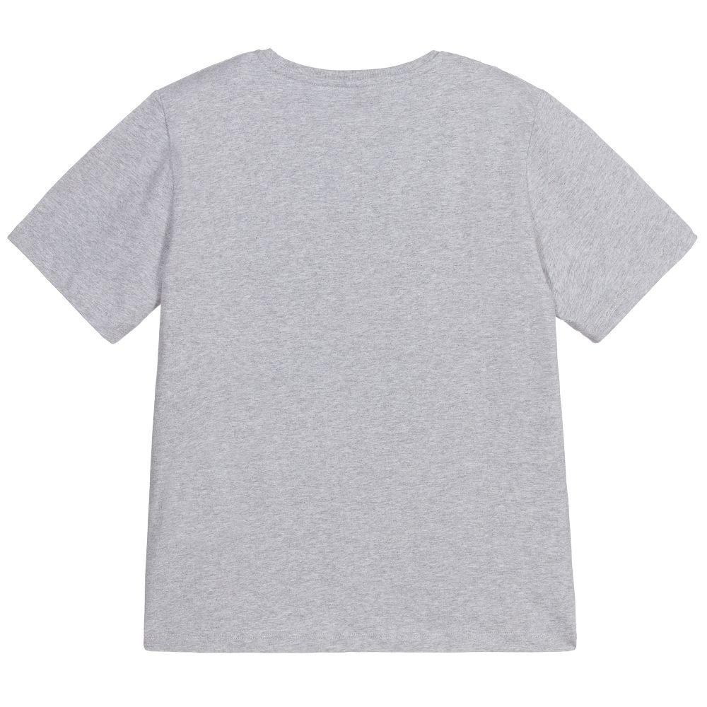 Stella McCartney Kids Grey Palm Tree Cotton T-Shirt