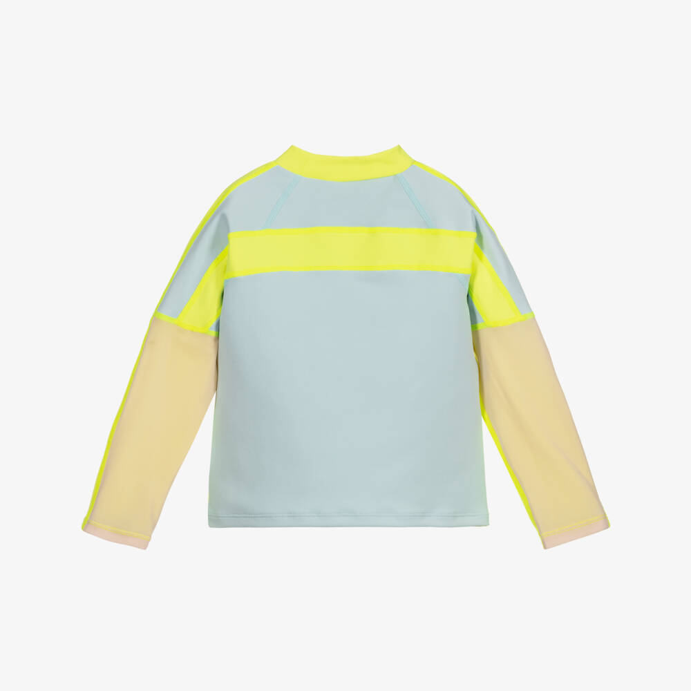 Stella McCartney Kids-Серо-желтый спортивный топ | Childrensalon Outlet