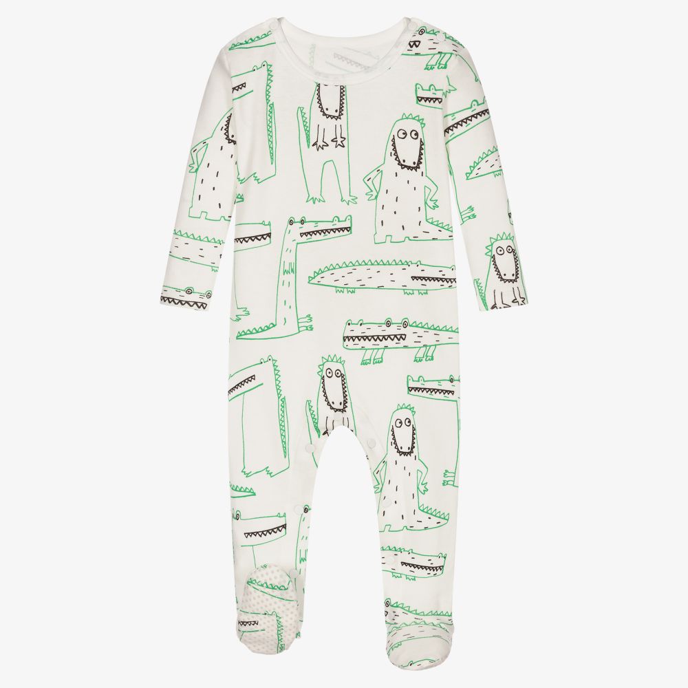 Stella McCartney Kids-Ivory Cotton Babysuit (2 Pack) | Childrensalon Outlet