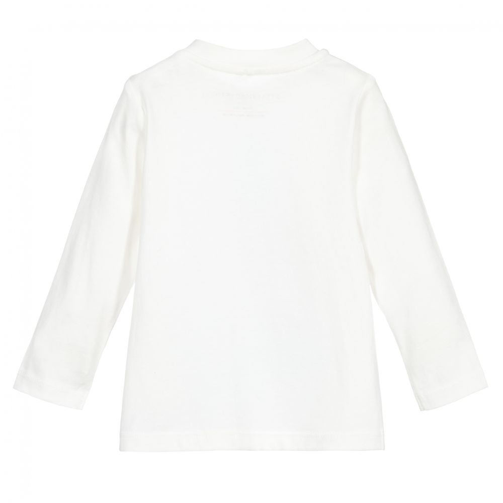 Stella McCartney Kids-Кремовый топ из хлопка | Childrensalon Outlet