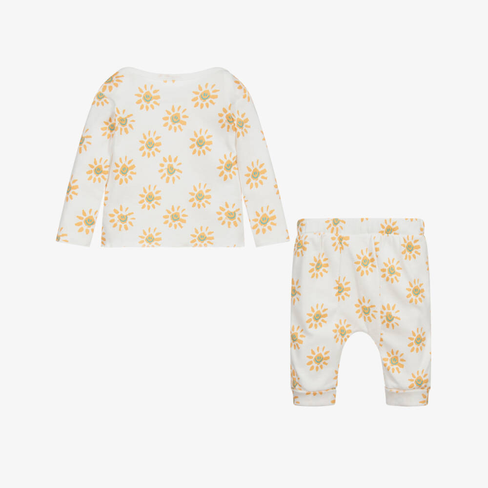 Stella McCartney Kids-طقم بنطلون قطن لون عاجي للأطفال | Childrensalon Outlet